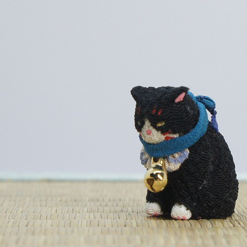 縮緬人形 豆猫九 黒白 その他人形 すみや 通販 15964035｜Creema(クリーマ)