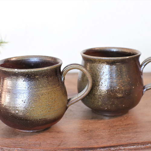 備前焼 ジョッキ マグカップ 2個セット 備前焼 ジョッキ マグカップ