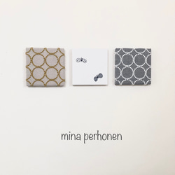 mina perhonen  ミナペルホネン  ファブリックパネル 3点セット ハンドメイド 1枚目の画像