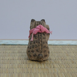 縮緬人形　豆猫十二　キジトラ 3枚目の画像