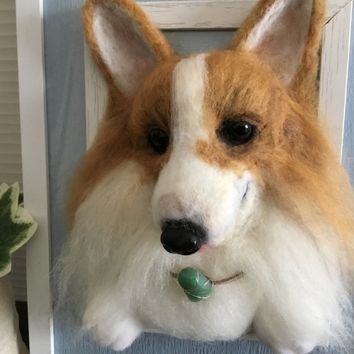 コーギーさま専用 Happy Stone Dog おかざりDog コーギー 額入り ストーン リアル