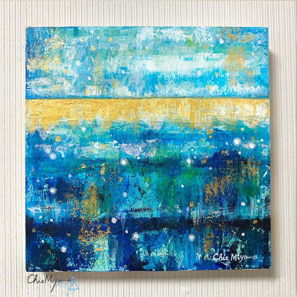 原画 抽象画 【海の音】海中 海の底 海の色 ブルー 青 おしゃれ 原画 抽象画 【海の音】海中 海の底 海の色 ブルー 青 おしゃれ