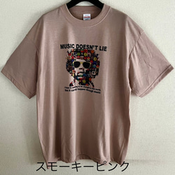 MUSIC DOESN'T LIE / Tシャツ / BEIGE 3枚目の画像