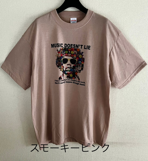 MUSIC DOESN'T LIE / Tシャツ / BEIGE 3枚目の画像