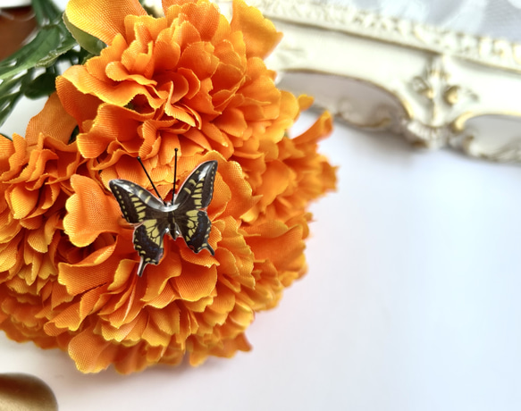 「蝶シリーズ」キアゲハ蝶のリング 1枚目の画像