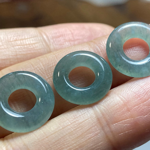 本翡翠氷糯種大粒ブレスレット