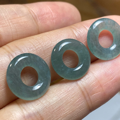 R23-63 氷種 ミニ 玉壁 平安圏 平安守り 天然ドグアテマラ産 藍水 A貨  