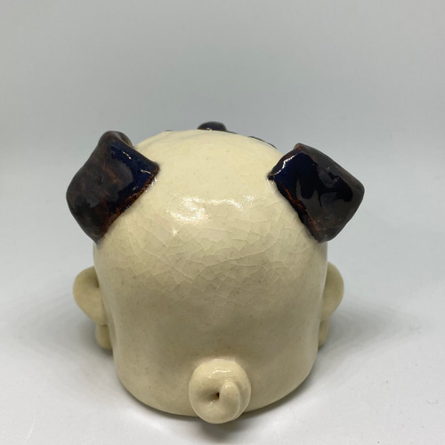 パグさん 陶器 置物 パグ 犬 その他置物 アトリエ•アマヤドリ