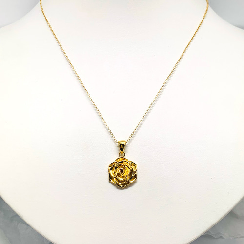 MARS ネックレス　薔薇 薔薇のペンダント 〜K24GP〜 ネックレス・ペンダント moon