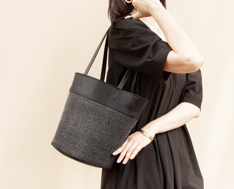 美品】45rpm キャンバス トートバッグ ロゴ 刺繍 ブラウン