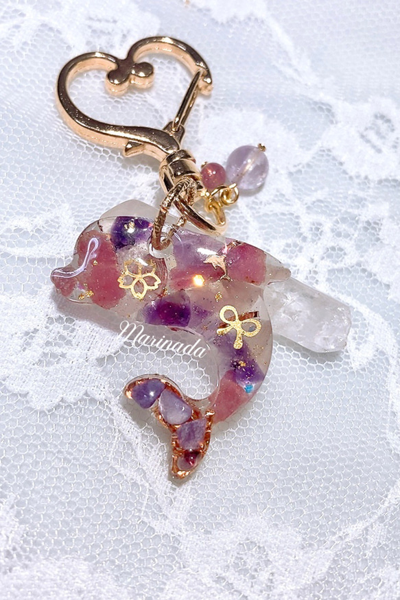 祝福と素敵な出会い ミニイルカ オルゴナイト ピンクトルマリン