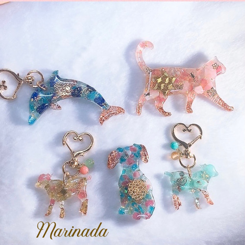 祝福と素敵な出会い ミニイルカ オルゴナイト ピンクトルマリン