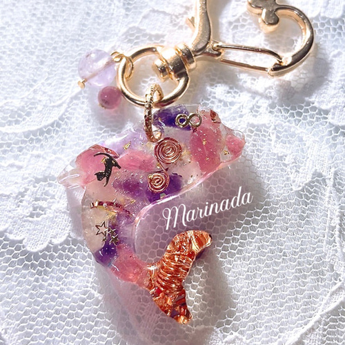 祝福と素敵な出会い ミニイルカ オルゴナイト ピンクトルマリン