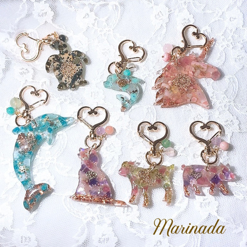 祝福と素敵な出会い ミニイルカ オルゴナイト ピンクトルマリン