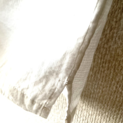 ダブルガーゼのシンプルなタンクトップ　【白】 5枚目の画像