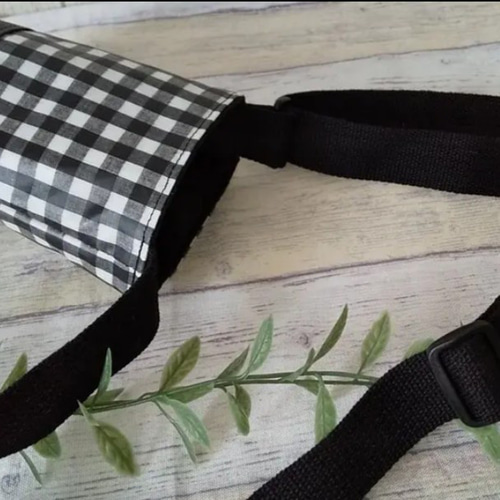 350ml用☆水筒カバー チェック その他入園グッズ shiffon 通販｜Creema  