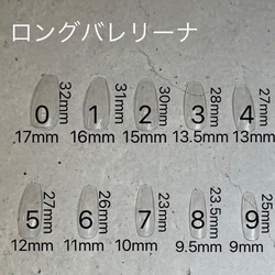 計測用ネイルチップ　＊送料無料＊ 10枚目の画像