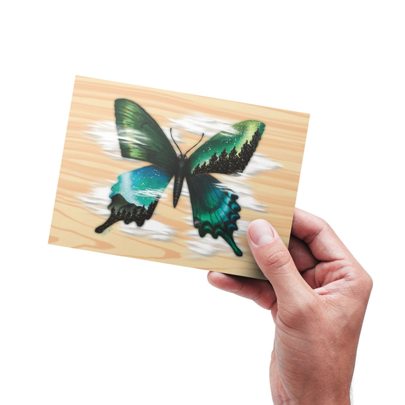 ポストカード【アゲハ蝶】／1枚 1枚目の画像