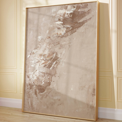 アートポスター 北欧風 シンプルモダン 抽象画 ベージュ ミニマル