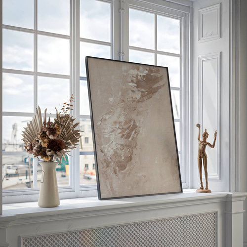 アートポスター 北欧風 シンプルモダン 抽象画 ベージュ ミニマル