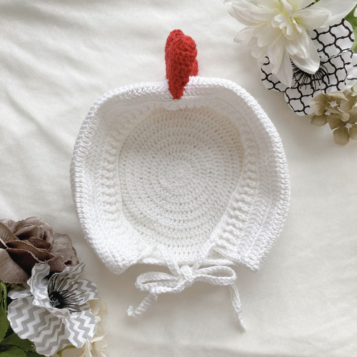 ひつじ耳ボンネット 44〜46cm