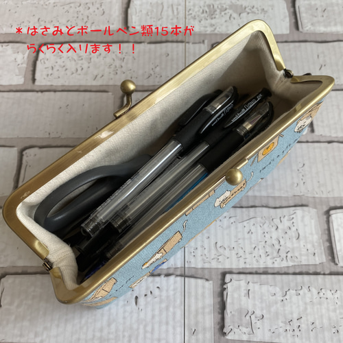 HAPPY☆がま口ペンケース（箱ねこさん）2色展開 ペンケース T&P夢工房