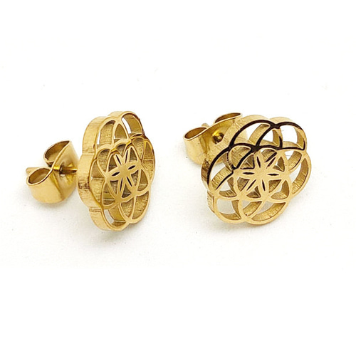 フラワーオブライフ（シードオブライフ/生命の種/神聖幾何学）ゴールド