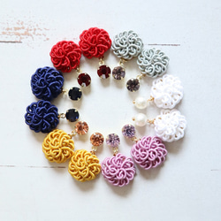 miyysaさまご予約♡　1668気のめぐり改善✨️シトリン樹脂ノンホールピアス 急に初心を思い出す「樹脂ノンホールピアス」とは？｜みか【takemitsu】