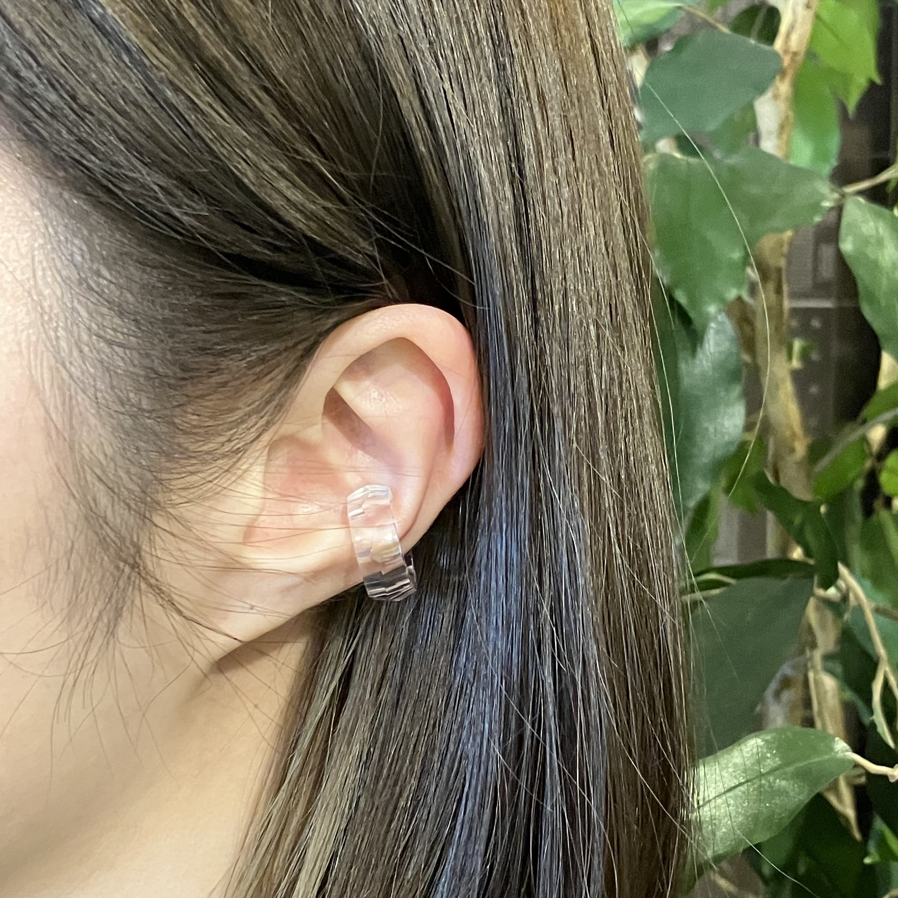 水晶のイヤーカフmini