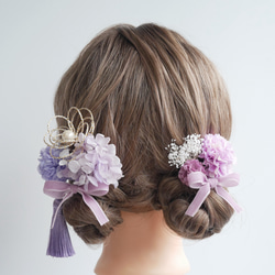 紫 パープル ヘアアクセサリー ヘッドドレス 和装 髪飾り 楽天市場】【10%OFFクーポン！お買い物マラソン】袴 髪飾り 卒業