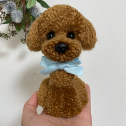 動物ぽんぽん トイプードル 薄いグレー その他人形 ricksan 通販