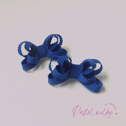 MOKUBAリボン 夏色 ビビッドカラー 2点セット ベビー キッズ リボン 