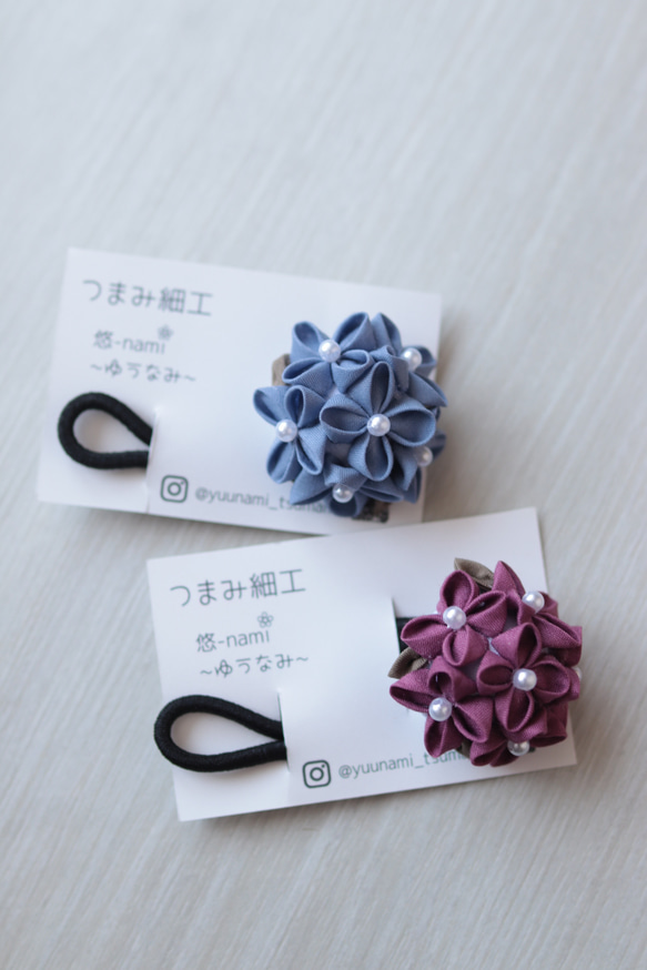 楽天市場】あじさい ヘアゴムの通販