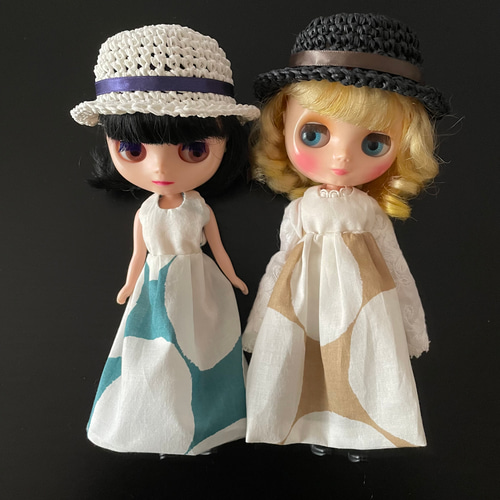 ミディブライス 麦わら風帽子〈黒〉 その他人形 pulamaisan 通販