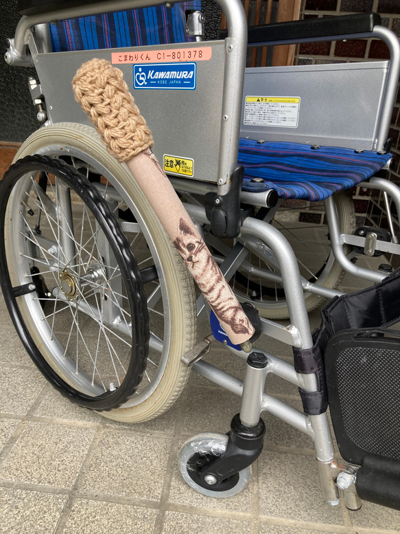 車椅子ブレーキ延長棒　 2本セット 2枚目の画像