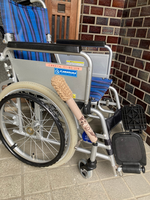 車椅子ブレーキ延長棒【あいぼう】プレゼントにもハンドメイド 車椅子ブレーキ延長棒【あいぼう】長タイプ45cmプレゼントにも