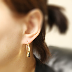 ERG-2412-G【2個入り】ラウンドワンタッチ ピアス,Round One touch Post Earring 6枚目の画像