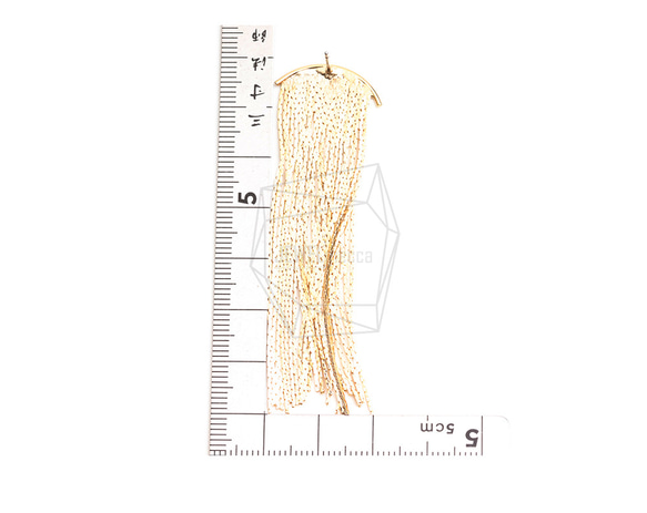 ERG-2419-G【2個入り】チェーンタッセルピアス,Chain tassel Post Earring 5枚目の画像