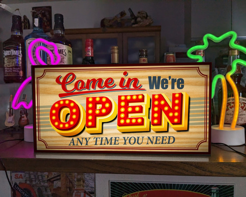 Lサイズ】アメリカンレトロ OPEN オープン 営業中 開店 店舗 Lサイズ】アメリカンレトロ OPEN オープン 営業中 開店 店舗