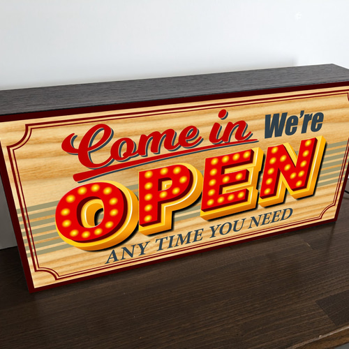 Lサイズ】アメリカンレトロ OPEN オープン 営業中 開店 店舗 Lサイズ】アメリカンレトロ OPEN オープン 営業中 開店 店舗