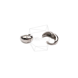 ERG-2421-R [2 pieces] 圓形一觸式耳環,圓形一觸式耳環 第3張的照片