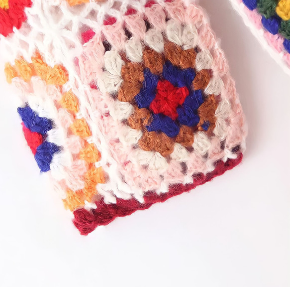 手編み 春夏 フード付きロングカーディガン かぎ針編み 5枚目の画像