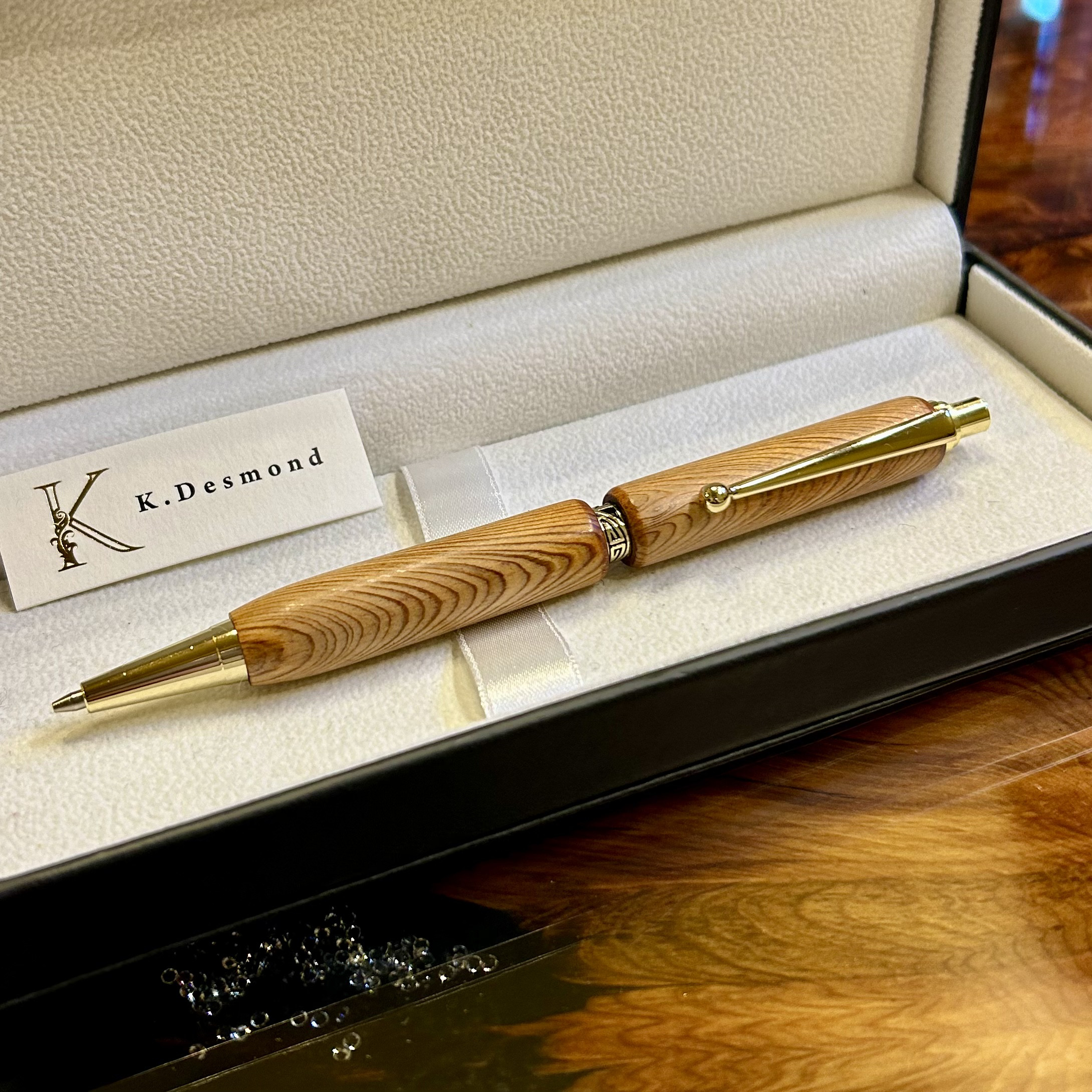 最上級品・希少な杢目・屋久杉のシャーペン Z1247 ペン・筆記