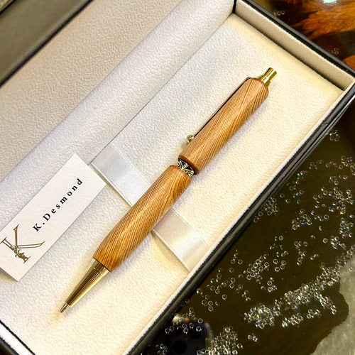 最上級品・希少な杢目・屋久杉のシャーペン Z1247 ペン・筆記用具 金井