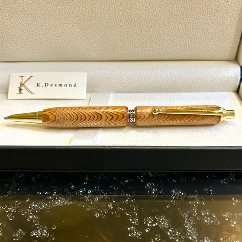 最上級品・希少な杢目・屋久杉のシャーペン Z1247 ペン・筆記用具 金井