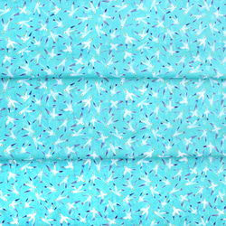 カットクロス Windham Fabrics Icy World 52971D-6 Seagulls Aqua 6枚目の画像