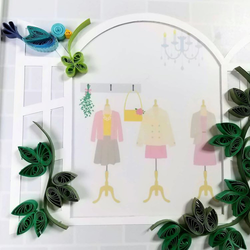 ペーパークイリング・フォトフレーム・アイビー フォトフレーム・写真