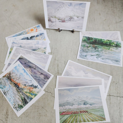 水彩画ポストカード「とやまの路」 2枚目の画像