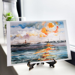 水彩画】「秋の路 16 」 群馬（奥軽井沢） 絵画 アトリエ