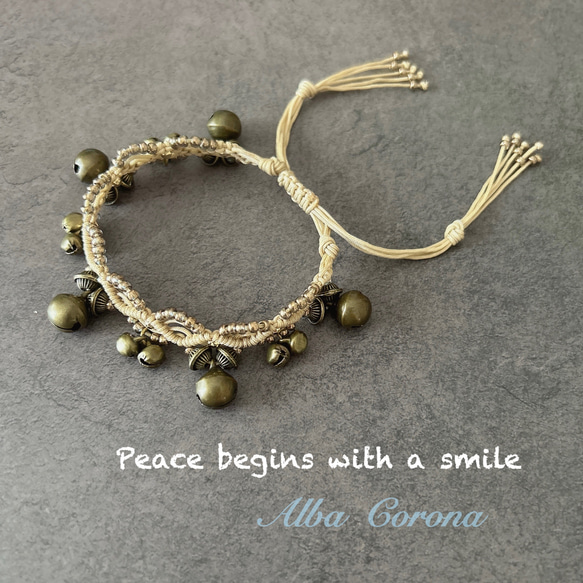 再販】鈴の音が軽やか♪ エスニック ベル ブレスレット/アンクレット